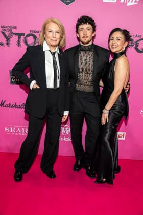 ABB POLYTON Maren Kroymann Maximilian Mundt and Tuelin Sezgin as guests on the red carpet at the Polyton Music Prize Award Ceremony 2026 at Atelier GardensBerkin on Wednesday 25 03 2026 in Berlin Berlin Germany