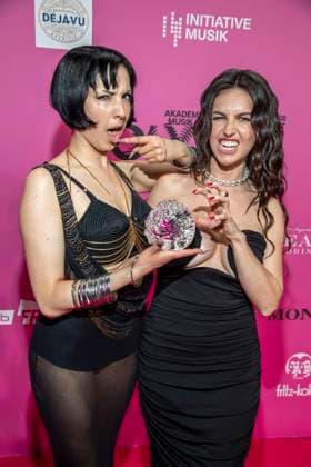 ABB POLYTON Domiziana and Ines Anioli award winners as guests at the party at the Polyton Music Prize Award Ceremony 2026 at Atelier GardensBerkin on Wednesday 25 03 2026 in Berlin Berlin Germany