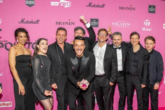 ABB POLYTON Giovanni Zarrella with band award winner as guest at the party at the Polyton Music Prize Award Ceremony 2026 at Atelier GardensBerkin on Wednesday 25 03 2026 in Berlin Berlin Germany
