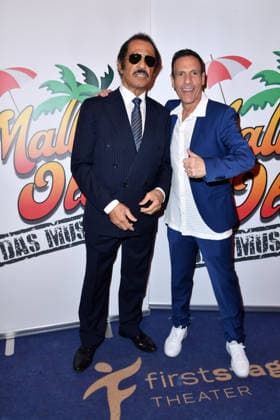 Kalle Schwensen and Harald Reitinger at the musical premiere Malle Ole at the FIRST STAGE Theater in Hamburg on 25 03 2026