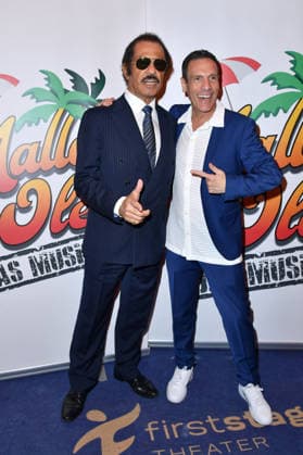 Kalle Schwensen and Harald Reitinger at the musical premiere Malle Ole at the FIRST STAGE Theater in Hamburg on 25 03 2026