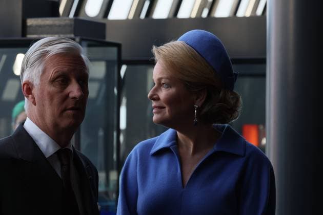 King Philippe - Filip and Queen Mathilde of Belgium pictured on day three of the official state visit of the Belgian royal couple to Norway, on Thursday 26 March 2026. Belgian monarchs are on an official state visit to Norway from 24 to 26 March 2026.  BENOITxDOPPAGNE 168931789