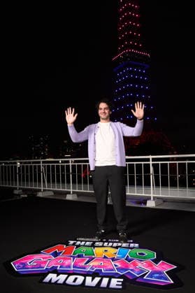 Nintendo and Illumination celebrate THE SUPER MARIO GALAXY MOVIE at the famous Tokyo Tower in Tokyo, Japan on Thursday, March 26, 2026. The movie will be released on April 1, 2026 in the United States and in Japan on April 24. Pictured: Benny Safdie,  aflo_324926768