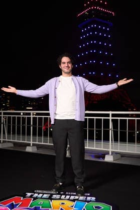 Nintendo and Illumination celebrate THE SUPER MARIO GALAXY MOVIE at the famous Tokyo Tower in Tokyo, Japan on Thursday, March 26, 2026. The movie will be released on April 1, 2026 in the United States and in Japan on April 24. Pictured: Benny Safdie,  aflo_324926770