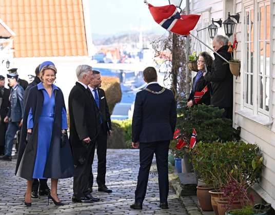 State Visit of King Philippe and Queen Mathilde to Norway (Day 3) STAVANGER, NORWAY - MARCH 26 : State Visit of King Philippe and Queen Mathilde to Norway (Day 3) : - Short walk with Prince Haakon in old Stavanger to the Stavanger concert hall on March 26, 2026 in Stavanger, Norway, 26 03 2026 Stavanger Norway  Copyright: xDidierxLebrunx