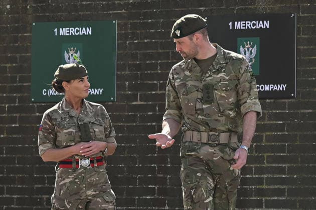 . 26 03 2026. Bulford, United Kingdom. Prince William, the Prince of Wales, during a visit to the 1st Battalion The Mercian Regiment in Bulford, United Kingdom.  xPoolx xi-Imagesx IIM-26665-0029