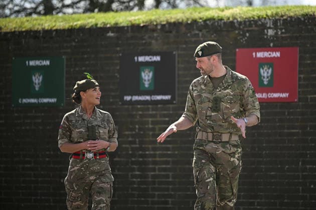 . 26 03 2026. Bulford, United Kingdom. Prince William, the Prince of Wales, during a visit to the 1st Battalion The Mercian Regiment in Bulford, United Kingdom.  xPoolx xi-Imagesx IIM-26665-0030