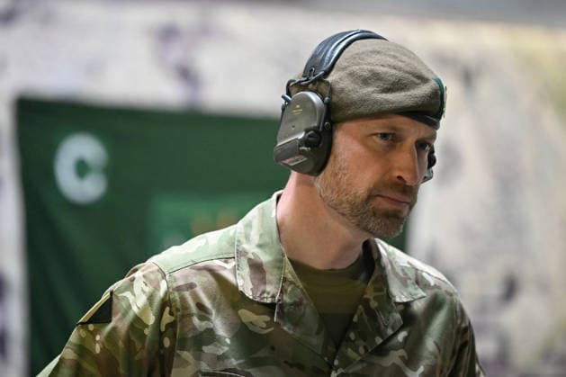 . 26 03 2026. Bulford, United Kingdom. Prince William, the Prince of Wales, during a visit to the 1st Battalion The Mercian Regiment in Bulford, United Kingdom.  xPoolx xi-Imagesx IIM-26665-0036
