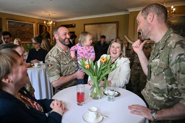 . 26 03 2026. Bulford, United Kingdom. Prince William, the Prince of Wales, during a visit to the 1st Battalion The Mercian Regiment in Bulford, United Kingdom.  xPoolx xi-Imagesx IIM-26665-0023