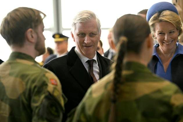 State Visit of King Philippe and Queen Mathilde to Norway (Day 3) STAVANGER, NORWAY - MARCH 26 : State Visit of King Philippe and Queen Mathilde to Norway (Day 3) : - Sola Air Station : Norway-Belgium Defence security cooperation with Minister Theo Francken (N-VA) on March 26, 2026 in Stavanger, Norway, 26 03 2026 Stavanger Norway  Copyright: xDidierxLebrunx