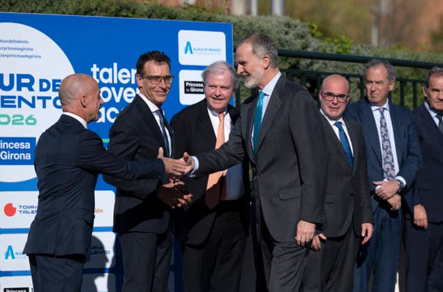 Felipe VI presides over the proclamation of the Princess of Girona Award International 2026 King Felipe VI presides over the proclamation of the Princess of Girona Award International 2026 in the categories of Creaempresa and Research, in the third stage of the Talent Tour at the IES Antonio Machado, on March 26, 2026, in Alcalá de Henares, Madrid Spain The event is part of the Princess of Girona Foundations Tour del Talento program, which promotes professional development and youth employability, and serves to recognize innovative trajectories in entrepreneurship and research, underlining the Crowns commitment to opportunities for young people 26 MARCH 2026 AWARDS Alcala de Henares, Madrid Alcala de Henares, Madrid Spain Copyright: xAlbertoxOrtegax 7397851
