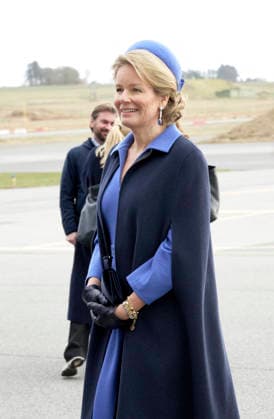 Belgian Royal Couple Visits Norway - Day 3 Queen Mathilde of Belgium during the Visited the sola air station in Norway on March 25, 2026, during the second day of the official visit in Norway. Photo by Olivier Polet ABACAPRESS.COM Stavanger Norway  Copyright: xPoletxOlivier ABACAx