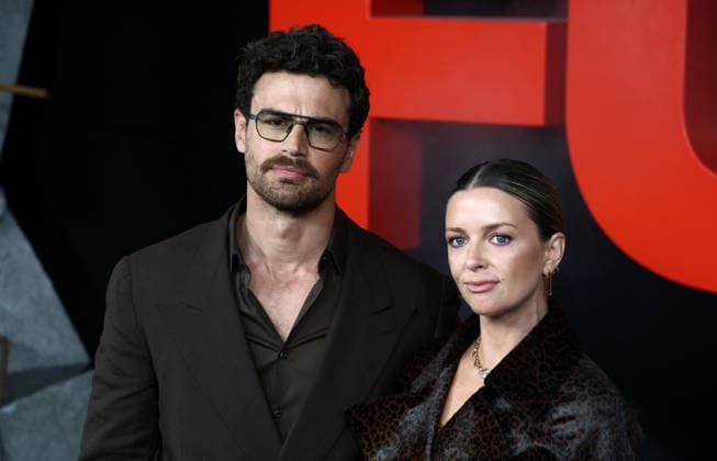 The Fuze UK Premiere at Odeon West End in London, England. Theo James and wife Ruth Kearney attend the Fuze UK premiere at Odeon West End in London, England on March 26, 2026. London Odeon West End UK Copyright: xFredxDuvalx