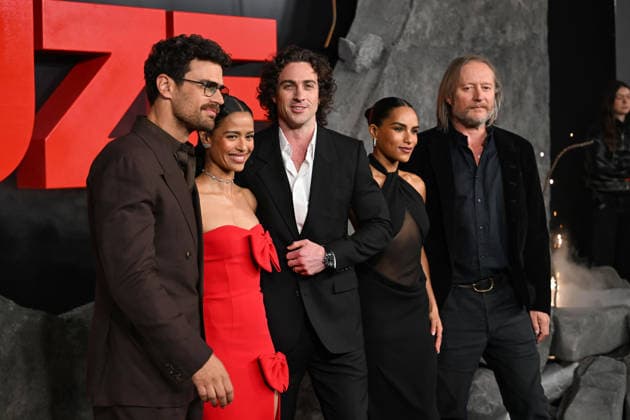 Celebrities attends the UK Premiere of ˜Fuze™ at Odeon West End in London, England Featuring: Theo James, Gugu Mbatha-Raw, Aaron Taylor-Johnson, Saffron Hocking, David Mackenzie Where: London, United Kingdom When: 26 Mar 2026 Credit: Cover Images EDITORIAL USE ONLY. NOT FOR USE BY NEWSPAPERS BASED IN THE UK. Copyright: xx coverimg55583760
