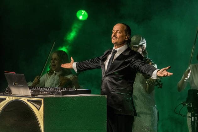 German DJ, composer and producer Alex Christensen on Classical Dance Tour at the quarterback immobilien arena leipzig with the berlin orchestra and singers linda teodosiu and yass Alex Christensen Leipzig
