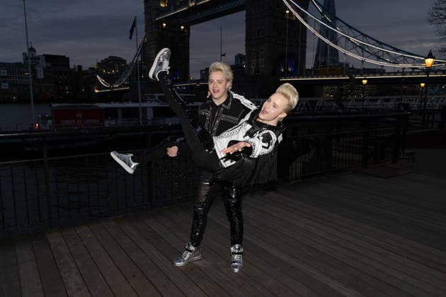 March 26, 2026, London, United Kingdom: (L-R), Jedward™s John Grimes and Edward Grimes attend the Hit reality dating series Celebrity Ex on the Beach launch event at Driftwoods in London. London United Kingdom  - ZUMAs197 20260326_aaa_s197_183 Copyright: xPhilxLewisx