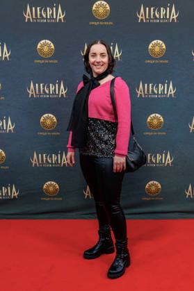 26 03 2026 Düsseldorf Cirque du Soleil Alegria Red Carpet on the evening of the Düsseldorf premiere Here Silvie Irani Düsseldorf Gerresheim Glasmacherviertel North Rhine-Westphalia Germany