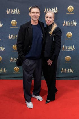 26 03 2026 Düsseldorf Cirque du Soleil Alegria Red Carpet on the evening of the Düsseldorf premiere Here Thomas BrdariÄ‡ with company Düsseldorf Gerresheim Glasmacherviertel North Rhine-Westphalia Germany