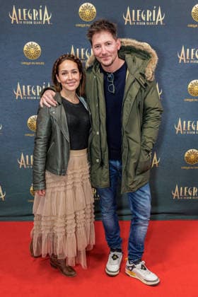 26 03 2026 Düsseldorf Cirque du Soleil Alegria Red Carpet on the evening of the Düsseldorf premiere Here RenÃ e Weibel and Dirk Moritz Düsseldorf Gerresheim Glasmacherviertel North Rhine-Westphalia Germany