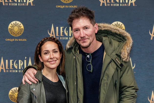 26 03 2026 Düsseldorf Cirque du Soleil Alegria Red Carpet on the evening of the Düsseldorf premiere Here RenÃ e Weibel and Dirk Moritz Düsseldorf Gerresheim Glasmacherviertel North Rhine-Westphalia Germany