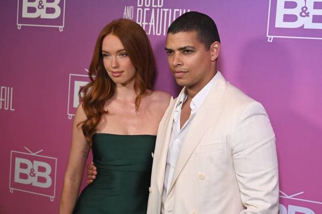 Riley Rasmussen, Delon de Metz at arrivals for THE BOLD AND THE BEAUTIFUL BBTV Launch Party, Wheelhouse LA, Los Angeles, CA, March 26, 2026. Photo By: Michael Mattes Everett Collection THE BOLD AND THE BEAUTIFUL BBTV Launch Party PUBLICATIONXNOTxINxCANxCHNxFRAxITAxJPNxNORxPOLxRUSxESPxUKxUSA