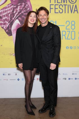 Bari - Bif&st pictured: Giorgio Pasotti with his girlfriend Claudia Tosoni  Copyright: x xipa-agency.netx xFabioxSerinox IPA_Agency_IPA73489050