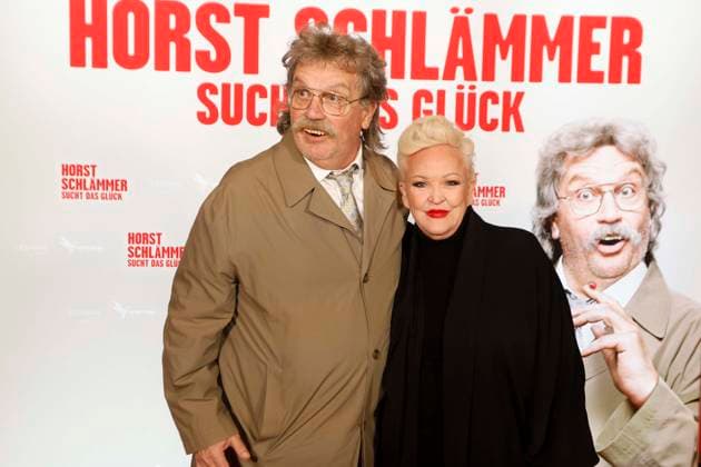 27 03 2026, Hape Kerkeling, actor and comedian, on cinema tour for the movie Horst Schlaemmer sucht das Glueck in Berlin, Zoo Palast, with Angelika Milster, Berlin Germany, Germany