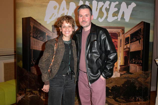 Kristin Suckow with guest at the special screening Banausen Comedy Theater Chaos at Deutsches Theater Berlin, 27 03 2026 Foto:xM.xBehrensx xFuturexImagex banausen_6305