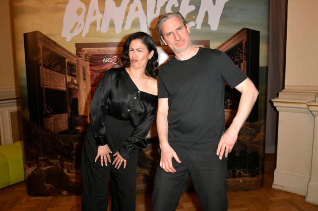 Tülin Sezgin and Jonas Hien at the special screening Banausen Comedy Theater Chaos at Deutsches Theater Berlin, 27 03 2026 Foto:xM.xBehrensx xFuturexImagex banausen_6321