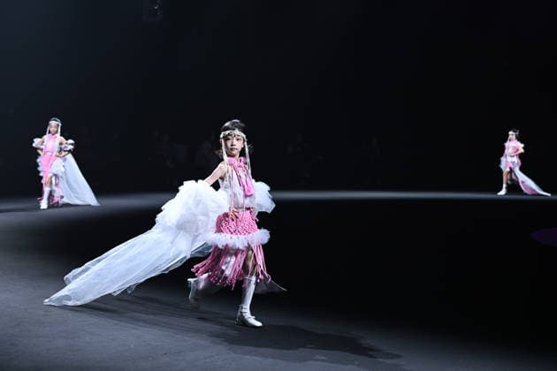 BEIJING, CHINA - MARCH 28: Models walk the runway at the XIANAI collection by designer Huang Yayun on day 9 of China Fashion Week 2026 (Spring) at 798Â·751 PARK on March 28, 2026 in Beijing, China.  Copyright: xChinaxNewsxServicex 111631272733