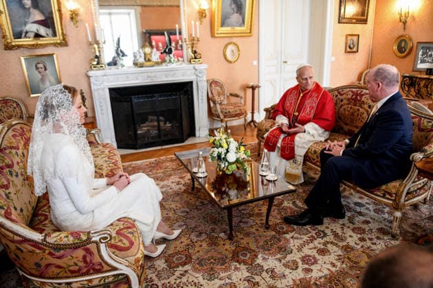 Pope Leo XIV with Prince Albert II of Monaco, Princess Charlene Meeting at the Pricnier Palace and official photo Historic visit of Pope Leo XIV to Monaco on March 28, 2026 Bruno Bebert Dominique Jacovides Bestimage Pope Leo XIV s meeting with Prince Albert II of Monaco and Princess Charlene at the Prince s Palace Historic visit of Pope Leo XIV to Monaco on March 28, 2026 Monaco  Copyright: xDominiquexJacovidesx-xBrunoxBebertx xBestimagexDominiquexJacovidesx-xBrunoxBebertx xBestimagex