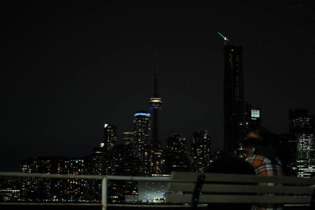 Toronto’s CN Tower Dims for Earth Hour TORONTO, CANADA - MARCH 28: The CN Tower is seen with its exterior lights dimmed during Earth Hour as part of a global movement to protect the environment in Toronto, Canada, on March 28, 2026. Mert Alper Dervis Anadolu Ontario Canada. Editorial use only. Please get in touch for any other usage.  Copyright: x2026xAnadoluxMertxAlperxDervisx