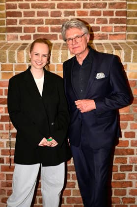Clara Lösel and Peter Escher at the 9 Windflüchter Charity Gala 2026 in aid of the Betroffen˜ foundation in the Störtebeker Brauquartier Stralsund, 28 03 2026 Foto:xM.xWehnertx xFuturexImagex windfluechter_6345