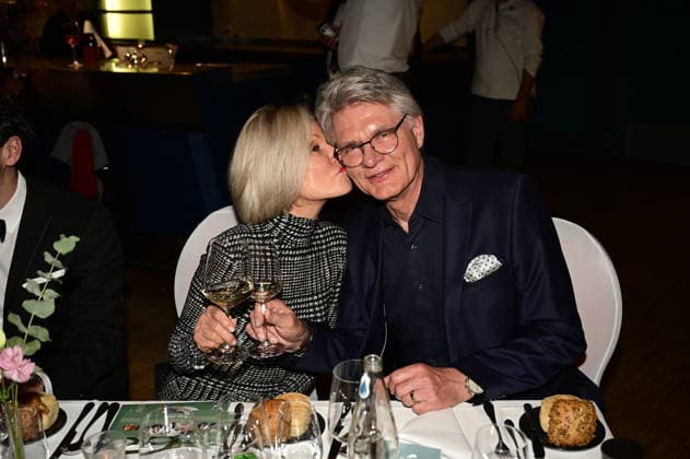 Peter Escher with his wife Ulrike at the 9 Windflüchter Charity Gala 2026 in aid of the Betroffen˜ foundation in the Störtebeker Brauquartier Stralsund, 28 03 2026 Copyright: xMatthiasxWehnertx