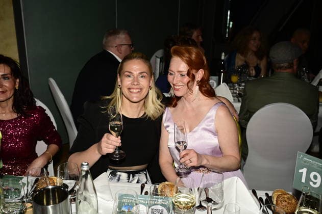 Christiane Reppe and Bianca Graubner at the 9 Windflüchter Charity Gala 2026 in aid of the Betroffen˜ foundation in the Störtebeker Brauquartier Stralsund, 28 03 2026 Copyright: xMatthiasxWehnertx