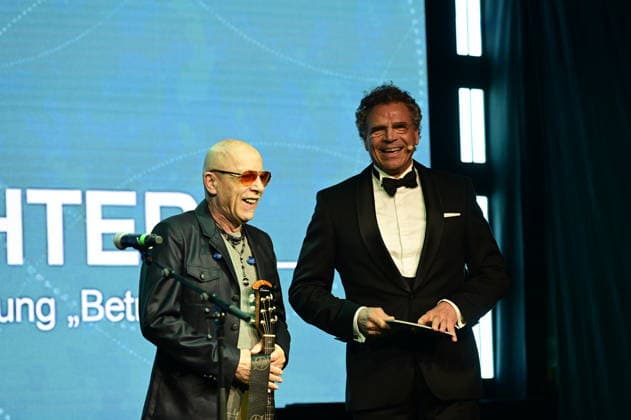 Toni Krahl and Matthias Birth at the 9 Windflüchter Charity Gala 2026 in aid of the Betroffen˜ foundation in the Störtebeker Brauquartier Stralsund, 28 03 2026 Copyright: xMatthiasxWehnertx