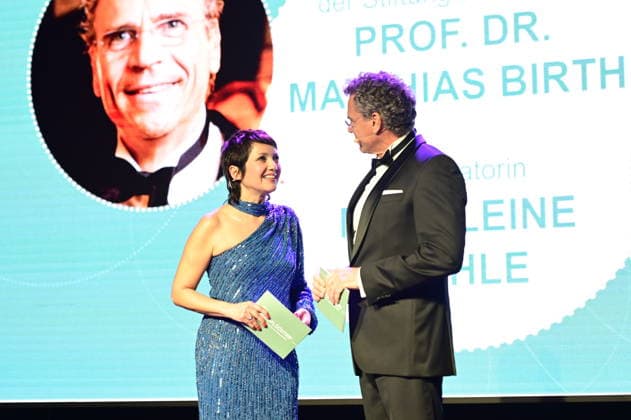 Madeleine Wehle and Matthias Birth at the 9 Windflüchter Charity Gala 2026 in aid of the Betroffen˜ foundation in the Störtebeker Brauquartier Stralsund, 28 03 2026 Copyright: xMatthiasxWehnertx