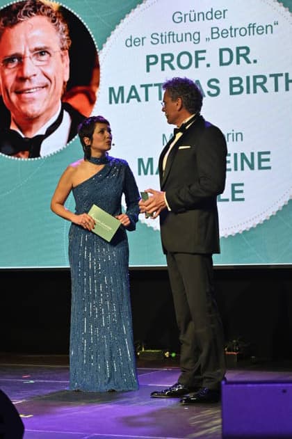 Madeleine Wehle and Matthias Birth at the 9 Windflüchter Charity Gala 2026 in aid of the Betroffen˜ foundation in the Störtebeker Brauquartier Stralsund, 28 03 2026 Copyright: xMatthiasxWehnertx