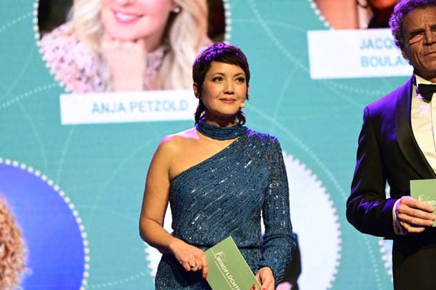 Madeleine Wehle and Matthias Birth at the 9 Windflüchter Charity Gala 2026 in aid of the Betroffen˜ foundation in the Störtebeker Brauquartier Stralsund, 28 03 2026 Copyright: xMatthiasxWehnertx