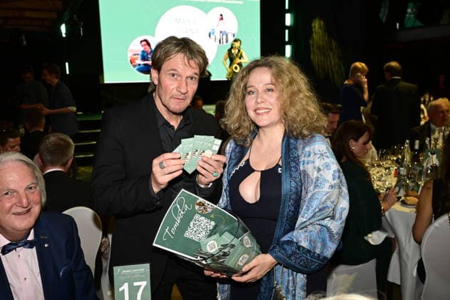 Thure Riefenstein with his wife Patricia Lueger at the 9 Windflüchter Charity Gala 2026 in aid of the Betroffen˜ foundation in the Störtebeker Brauquartier Stralsund, 28 03 2026 Copyright: xMatthiasxWehnertx
