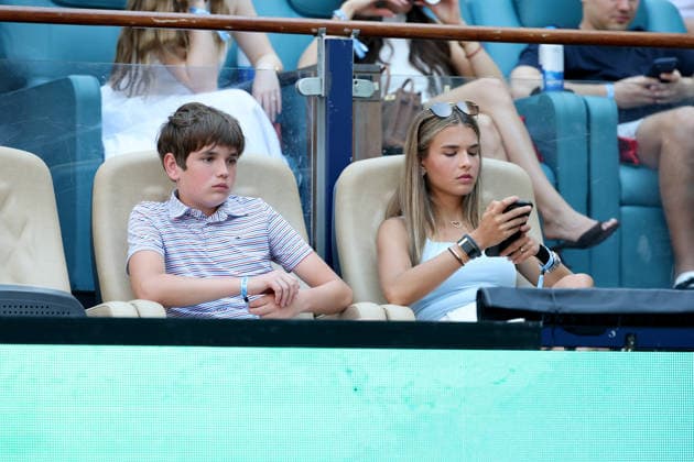 Kai Trump, Spencer Trump seen at the Aryna Sabalenka and Coco Gauff game the women s singles final match of the Miami Open at Hard Rock Stadium Featuring: Kai Trump, Spencer Trump Where: Miami Gardens, Florida, United States When: 28 Mar 2026 Credit: hoo-me.com MediaPunch INSTARimages EDITORIAL USE ONLY. NOT FOR USE BY NEWSPAPERS BASED IN THE UK. Copyright: xx instar55588190