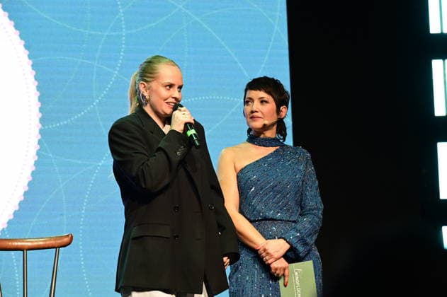 Clara Lösel and Madeleine Wehle at the 9 Windflüchter Charity Gala 2026 in aid of the Betroffen˜ Foundation in the Störtebeker Brauquartier Stralsund, 28 03 2026 Copyright: xMatthiasxWehnertx
