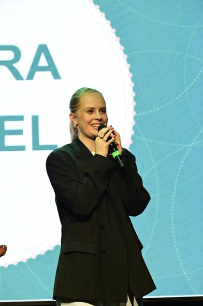 Clara Lösel at the 9 Windflüchter Charity Gala 2026 in aid of the Betroffen˜ Foundation in the Störtebeker Brauquartier Stralsund, 28 03 2026 Copyright: xMatthiasxWehnertx