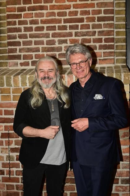 Hans Jürgen Jäcky Reznicek and Peter Escher at the 9 Windflüchter Charity Gala 2026 in aid of the Betroffen˜ foundation in the Störtebeker Brauquartier Stralsund, 28 03 2026 Copyright: xMatthiasxWehnertx