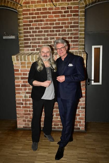 Hans Jürgen Jäcky Reznicek and Peter Escher at the 9 Windflüchter Charity Gala 2026 in aid of the Betroffen˜ foundation in the Störtebeker Brauquartier Stralsund, 28 03 2026 Copyright: xMatthiasxWehnertx