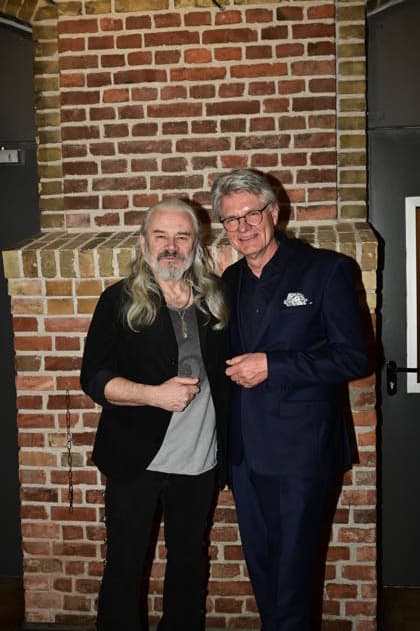 Hans Jürgen Jäcky Reznicek and Peter Escher at the 9 Windflüchter Charity Gala 2026 in aid of the Betroffen˜ foundation in the Störtebeker Brauquartier Stralsund, 28 03 2026 Copyright: xMatthiasxWehnertx