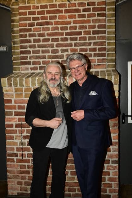 Hans Jürgen Jäcky Reznicek and Peter Escher at the 9 Windflüchter Charity Gala 2026 in aid of the Betroffen˜ foundation in the Störtebeker Brauquartier Stralsund, 28 03 2026 Copyright: xMatthiasxWehnertx