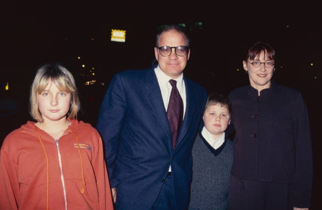 **FILE PHOTO** Mary Beth Hurt Has Passed Away. Paul Schrader and Mary Beth Hurt with daughter Molly Johanna Schrader and son Sam Schrader attend the premiere of Touch at the Screening Room in New York City on February 2, 1997. Photo Copyright: xx