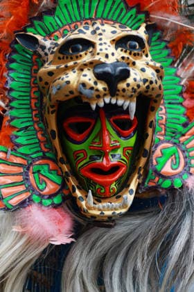Large-scale carnival parade in Mexico City MEXICO CITY, MEXICO - MARCH 29: A masked man in traditional costume participates in a large-scale carnival parade, in Mexico City, Mexico on March 29, 2026. More than 7,000 participants from neighborhoods across Mexico City, dressed in colorful attire linked to Mexico s carnival traditions, paraded through the capital s historic center in an event called Carnaval de Carnavales . Daniel Cardenas Anadolu Mexico City Mexico. Editorial use only. Please get in touch for any other usage.  Copyright: x2026xAnadoluxDanielxCardenasx