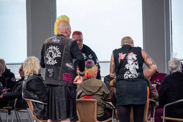 Scarborough Punk Festival 2026, UK - 29 Mar 2026 Band members seen during the festival in Scarborough. Hundreds of punk rock fans gathered in Scarborough Spa in Yorkshire county, England for the two days long punk rock festival. Scarborough United Kingdom Copyright: xKrisztianxElekx xSOPAxImagesx SSS_20260329_PUNK_FEST_0011005182